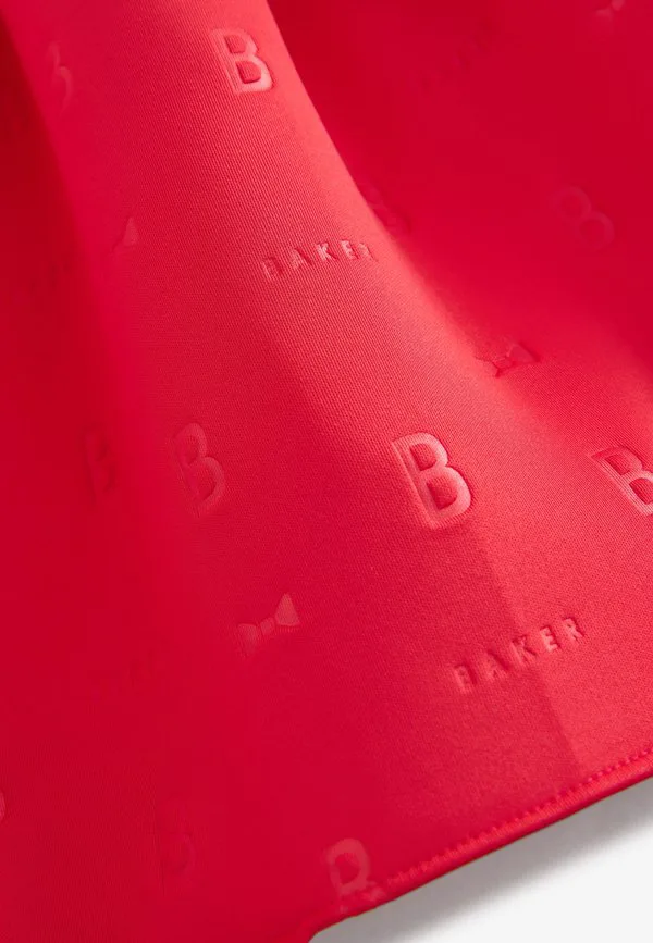 Плиссированное коктейльное платье/вечернее платье прямого кроя Baker By Ted Baker, Red — фото 4