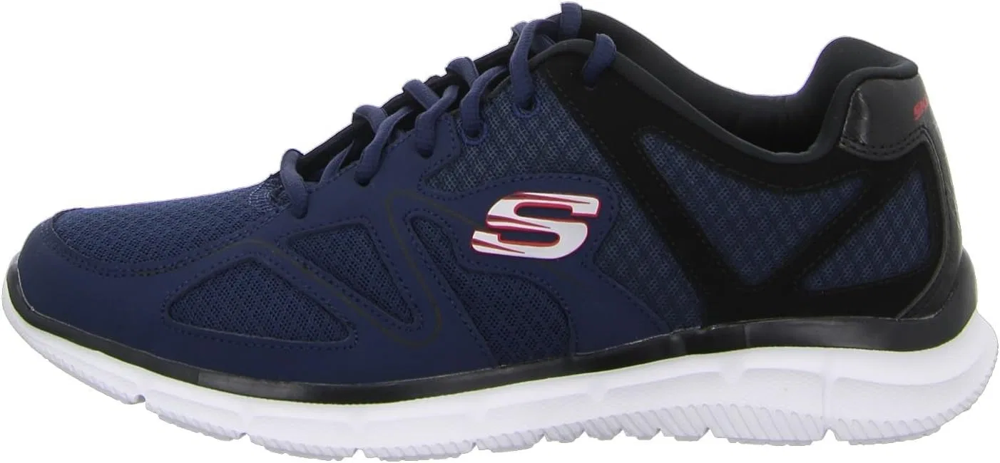 Мужские кроссовки Skechers Satisfaction 58350-bbk, 2-Black Navy Black — фото 4