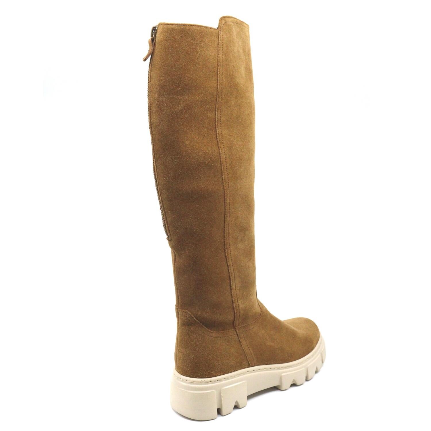 

Роскошные коричневые замшевые сапоги до колена Gabor, коричневый