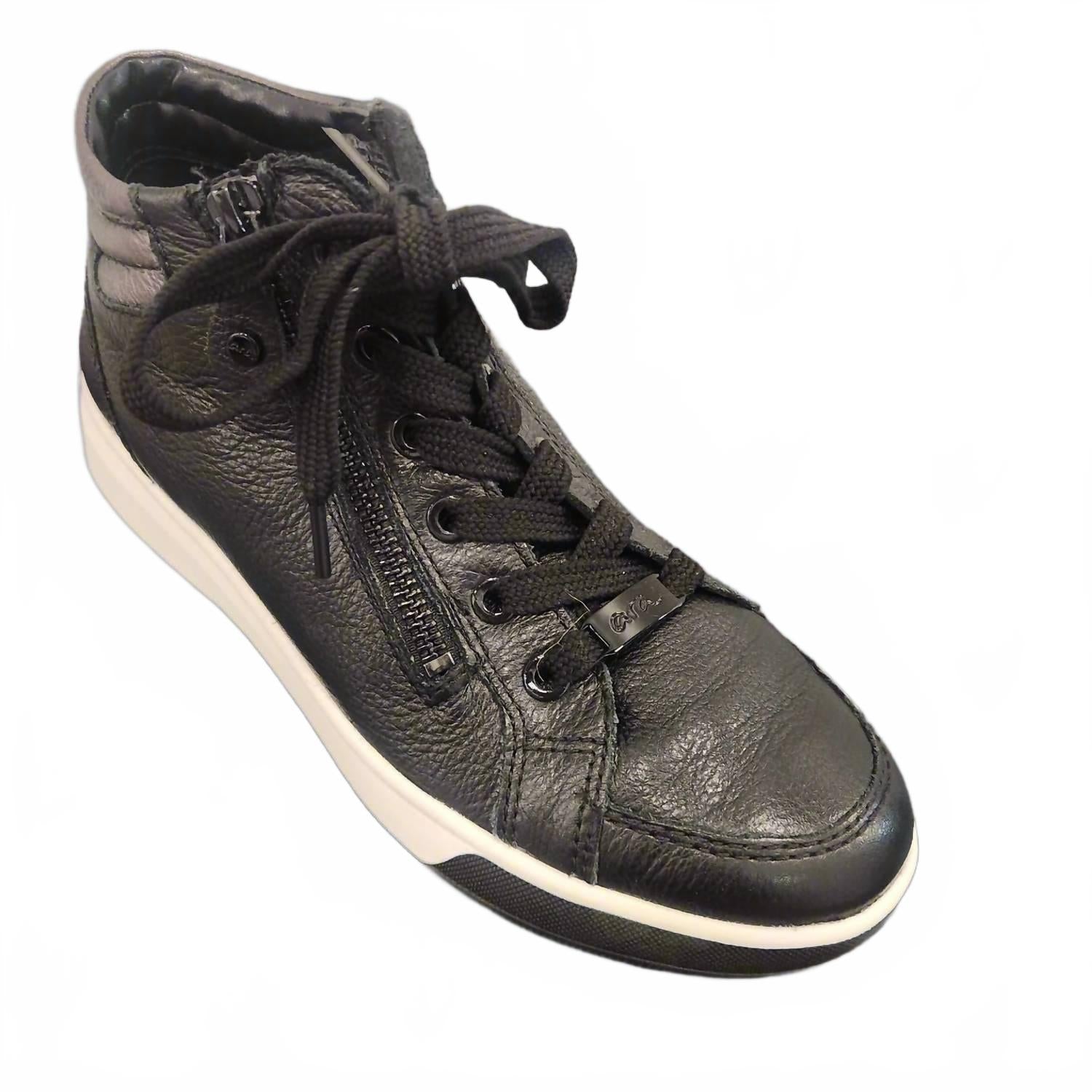 Женские кроссовки Rei High из черной кожи Ara