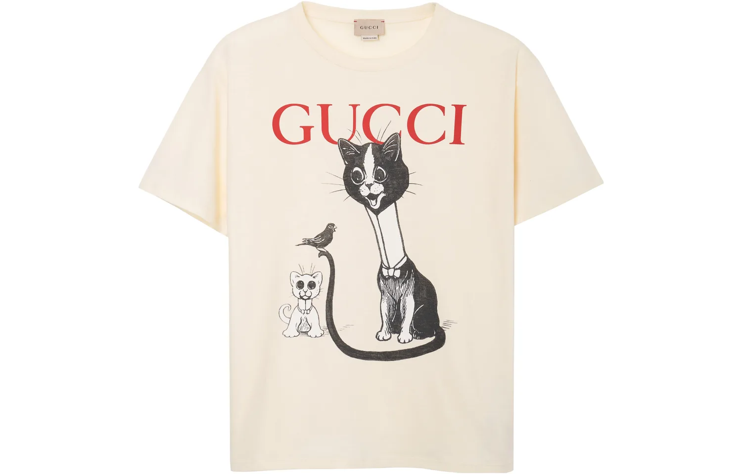 Футболка для детей с круглым вырезом GUCCI, экрю — фото 3
