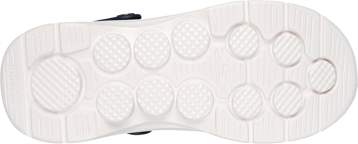 Мужские слипоны Skechers Foamies Go Walk 7 - Ambition, белый/синий/темно-синий — фото 2