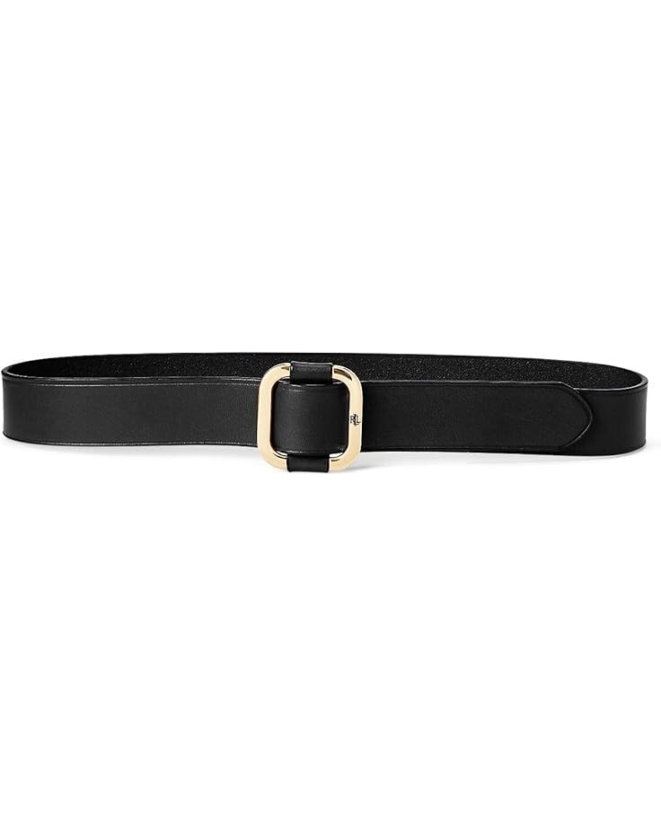 

Ремень Lauren Ralph Lauren Slide Buckle Leather Belt, черный