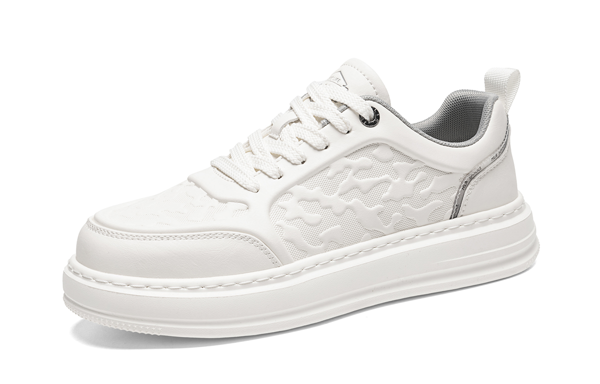 

HLA Низкие скейтерские кроссовки мужские бело-серые, цвет White Gray