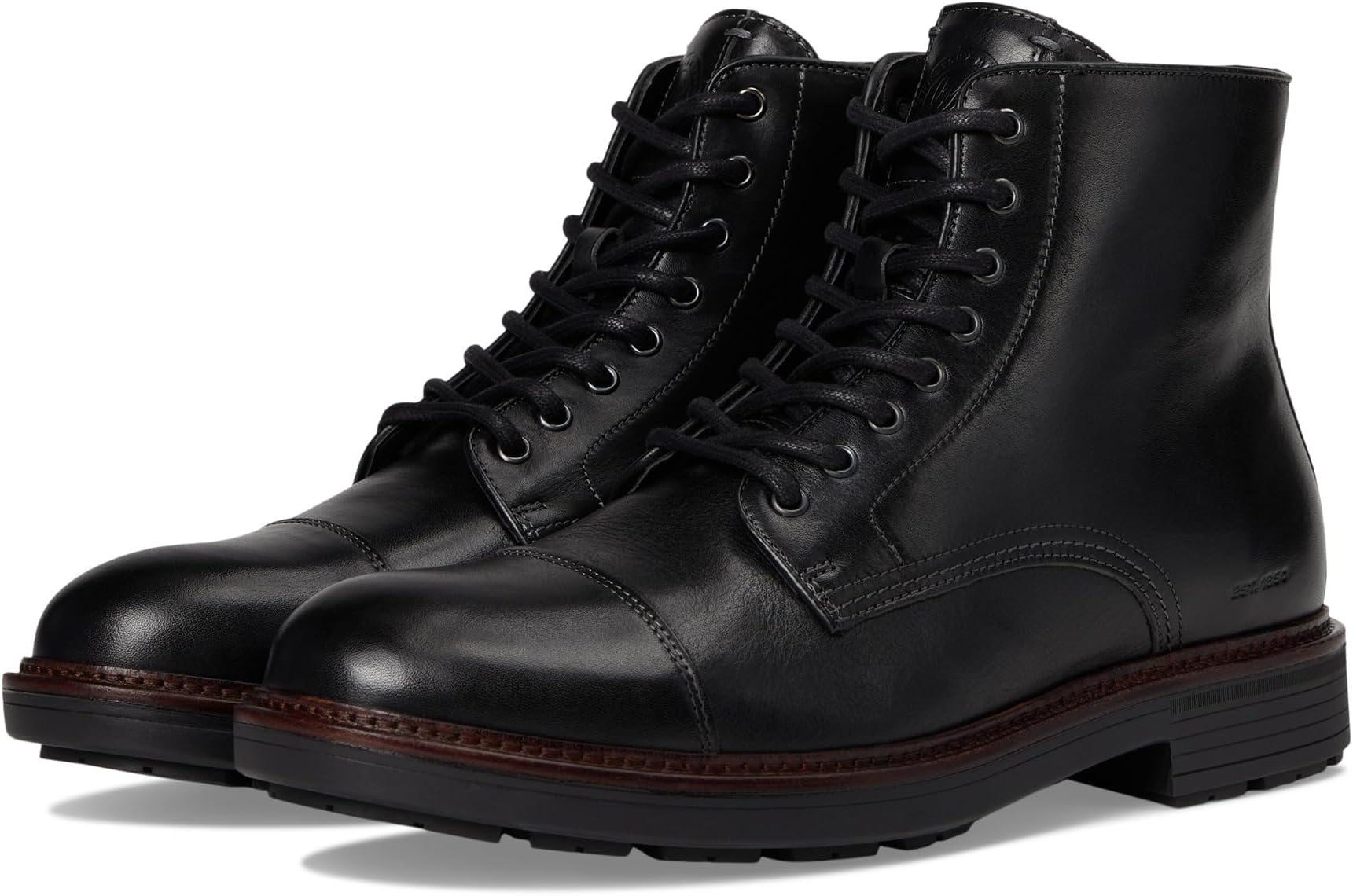 

Ботинки Johnston & Murphy Collection Men's Latham Cap Toe Boots, Black European Calfskin