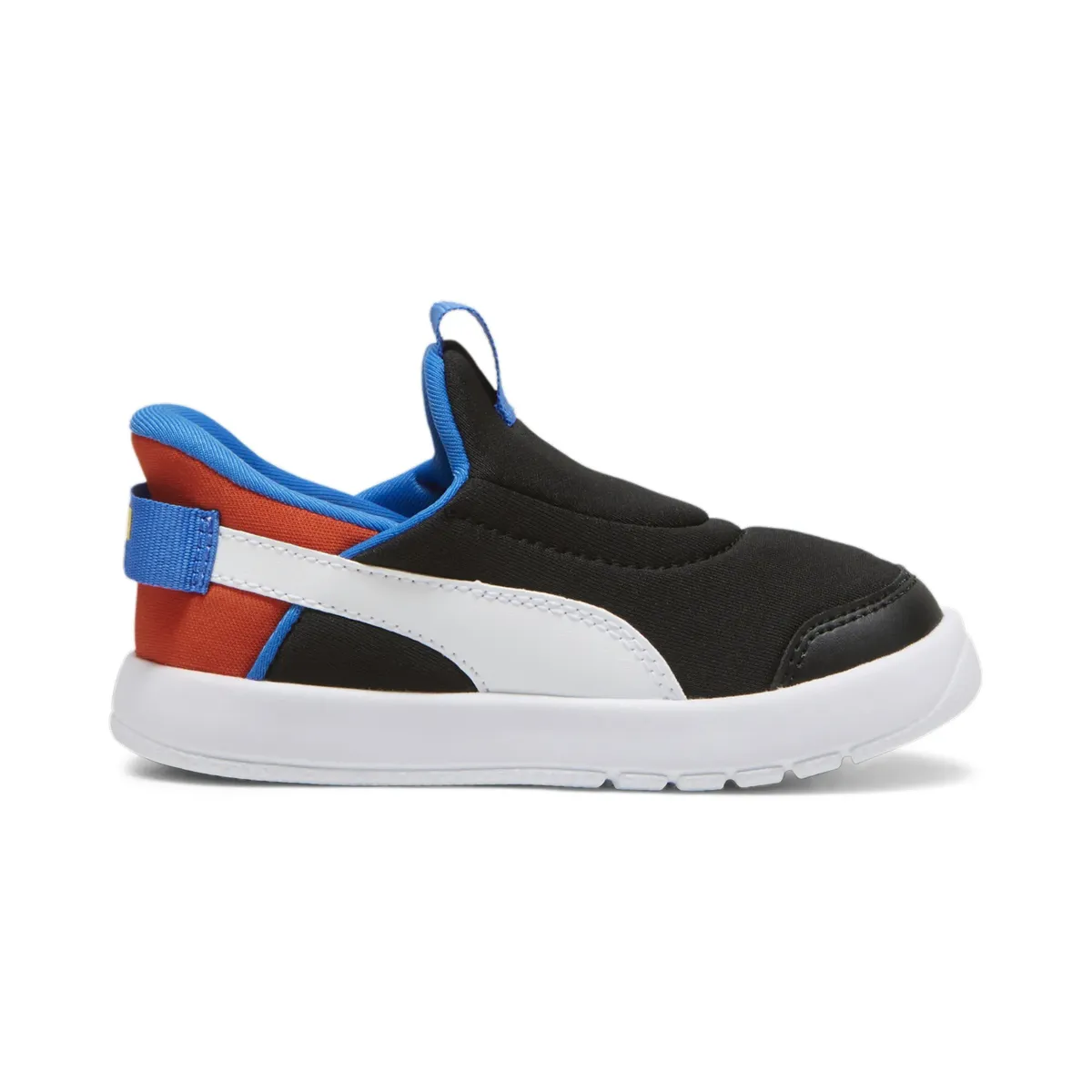 Кроссовки PUMA "COURTFLEX V3 SLIPTECH INF", для малышей, цвет Puma Black- Puma White-Redmazing — фото 3