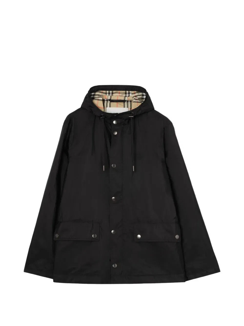 Куртка Burberry Pembrey с капюшоном, нейлон, черный