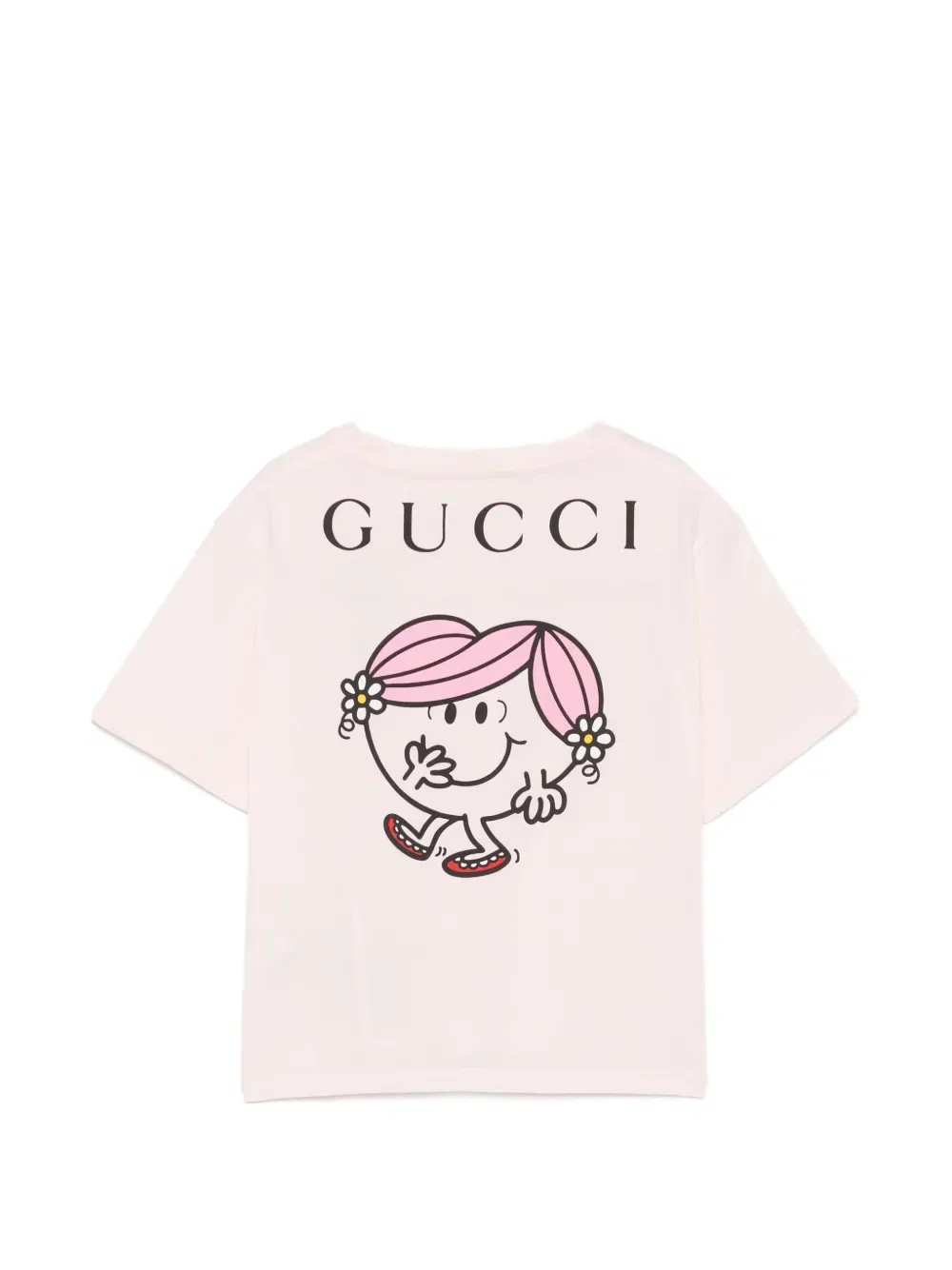 Футболка с графическим принтом "Мистер Мен: Маленькая Мисс" Gucci Kids, розовый — фото 2