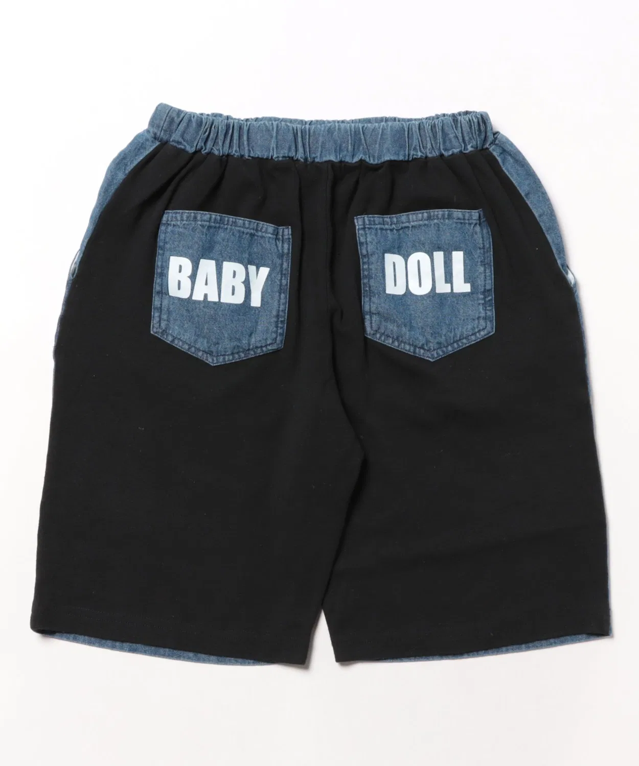 Детские джинсовые шорты BABYDOLL с отрезным дизайном, цвет пепельно-серый — фото 2