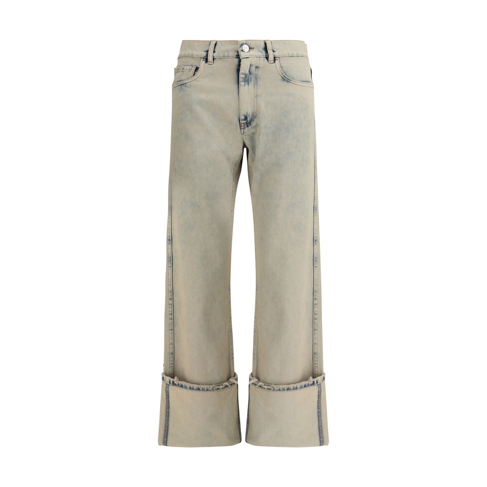 

Джинсы бойфренды с манжетами Coperni, Gray