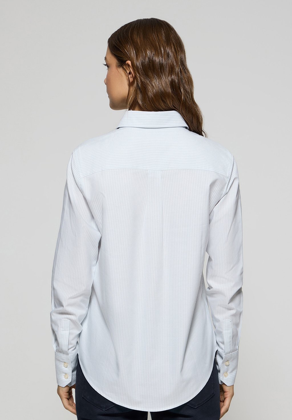 

Блузка на пуговицах LONG SLEEVE REGULAR FIT STRIPES OXFORD Polo Club, синий