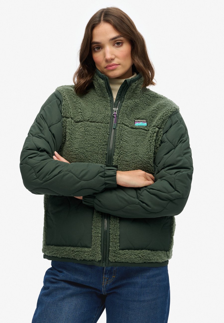 

Флисовая куртка Superdry & Co HYBRID, Laurel Khaki/Green