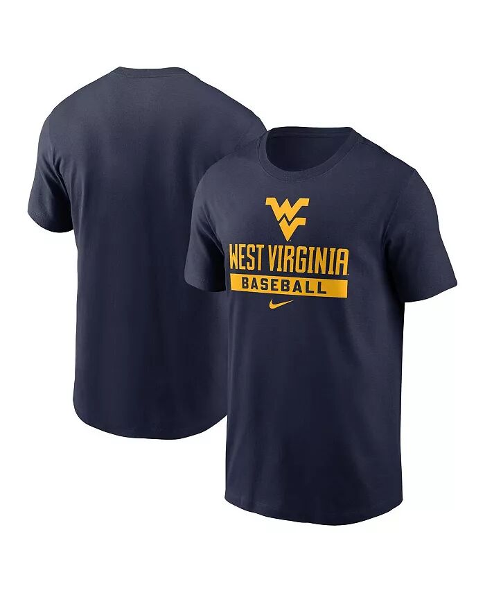 

Футболка бейсбольная мужская Navy West Virginia Mountaineers Nike