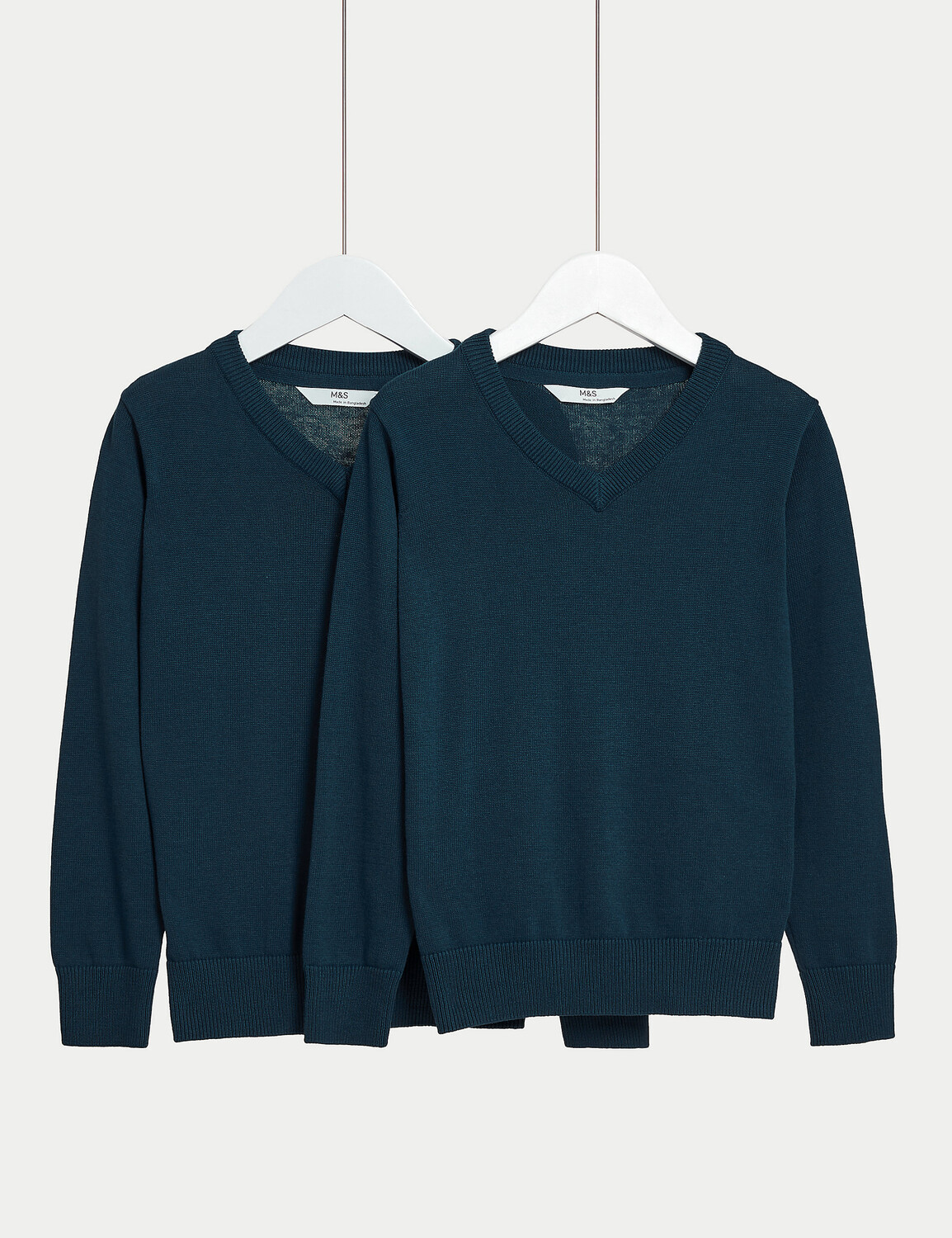 

Комплект школьных джемперов Marks & Spencer, 2 предмета, темно-синий