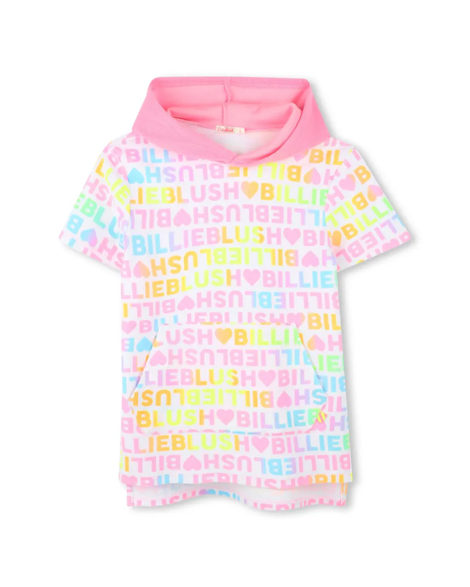 

Белое хлопковое платье для девочки Billieblush, белый