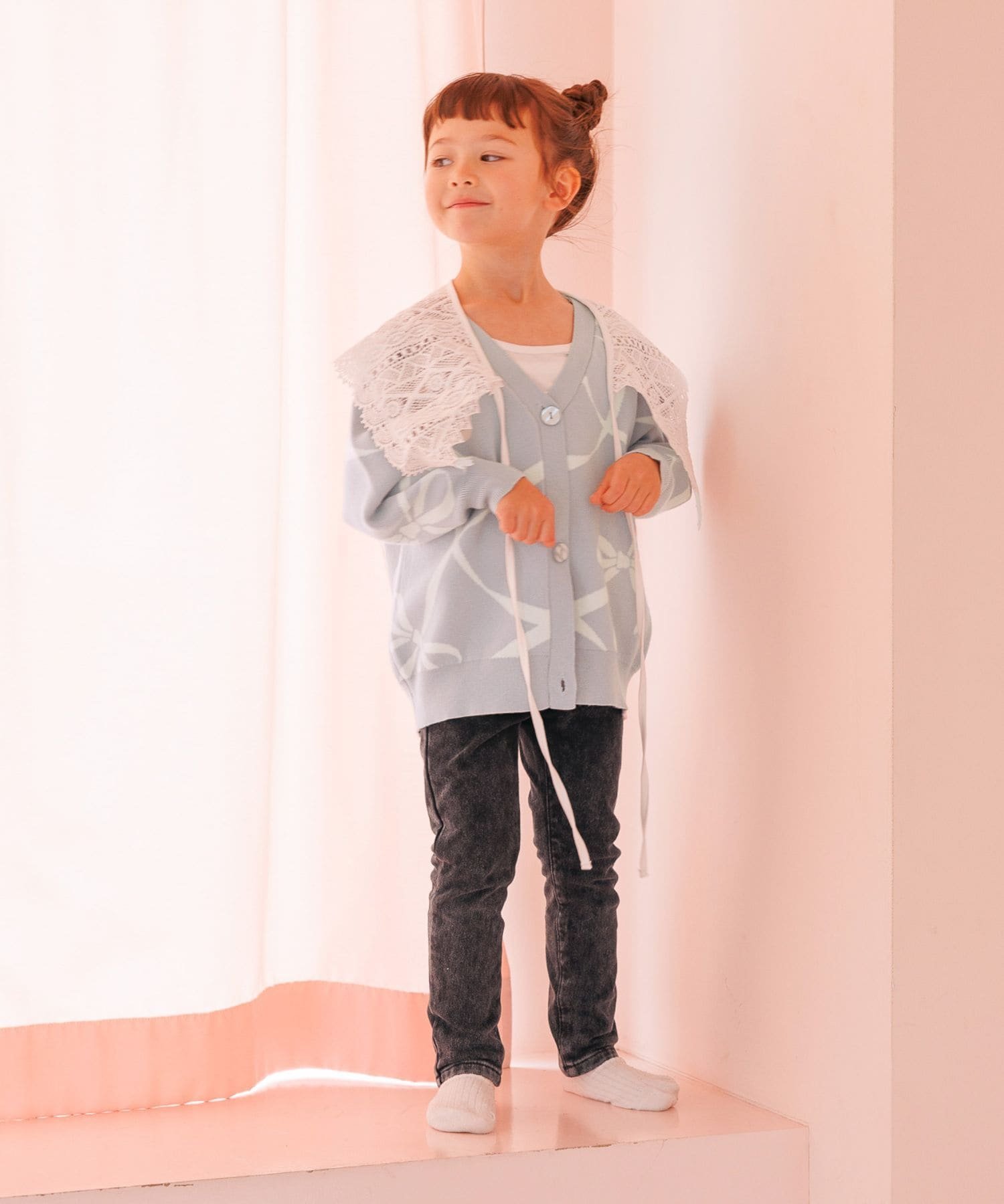 Теплые узкие брюки Sugorak / Доступны в размерах 100-120 см / 593425 GLOBAL WORK, Black denim 10