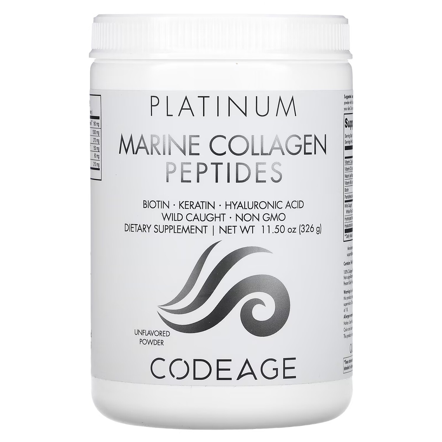 

Добавка Codeage Platinum Marine Collagen Peptides, 326 г