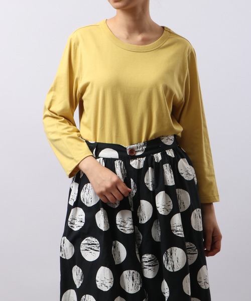 

Футболка из чесаного хлопка с рукавом 3/4 FUNALIVE, желтый