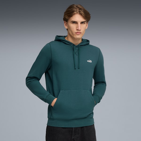 

Мужская толстовка с капюшоном Puma Wardrobe Essentials Suede, зеленый