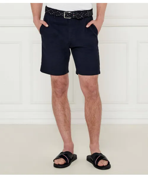 

Льняные шорты ds-2-s Tapered fit Boss Orange, синий
