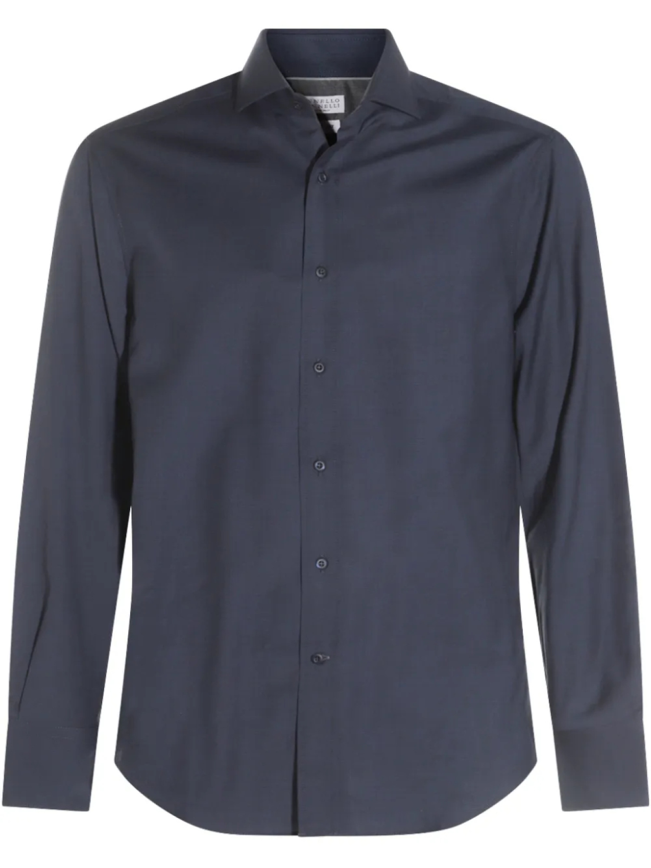 

Рубашка Brunello Cucinelli из натуральной шерсти, синий