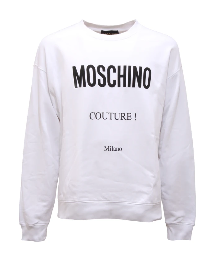 

Элитная толстовка с внутренней подкладкой из ворса. Moschino, белый