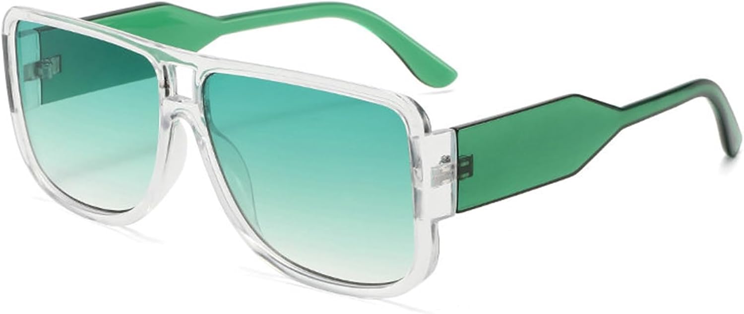 

Солнцезащитные очки COTIA 2025 в квадратной оправе для женщин и мужчин, в стиле ретро, ​​классические, с двойной перемычкой, популярные очки-пилот для активного отдыха, Green