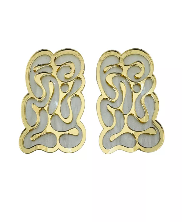 

3D вырезанные шпильки Swanky Designs, cream