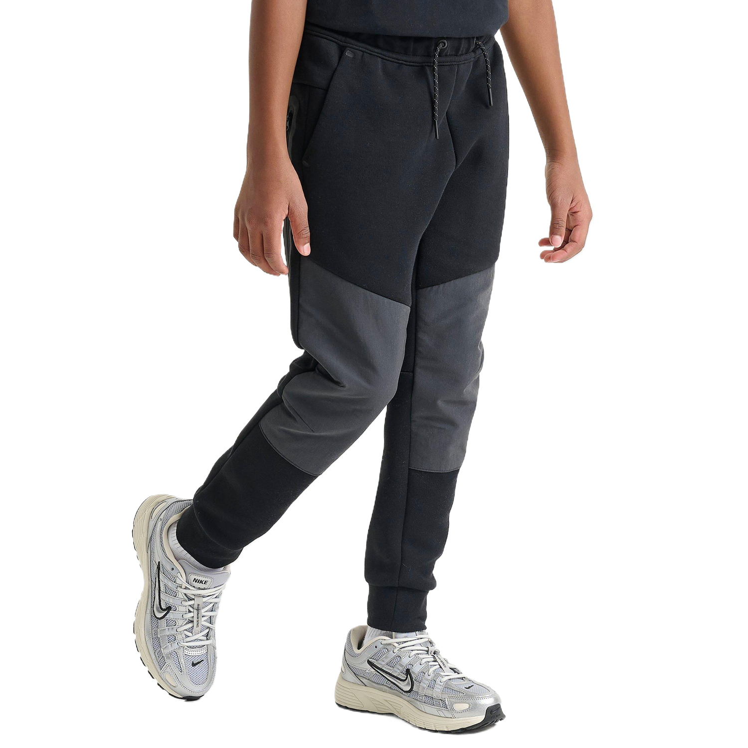 Умеренные спортивные штаны Unisex Kids' Nike, черный/темно smoke серый/metal золотой — фото 4