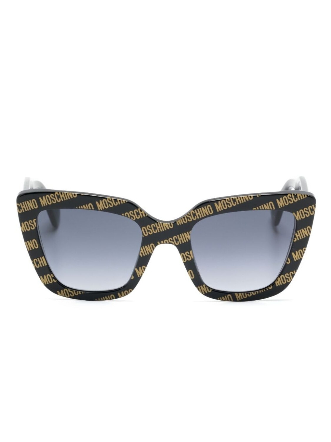

Moschino Eyewear солнцезащитные очки с логотипом, черный