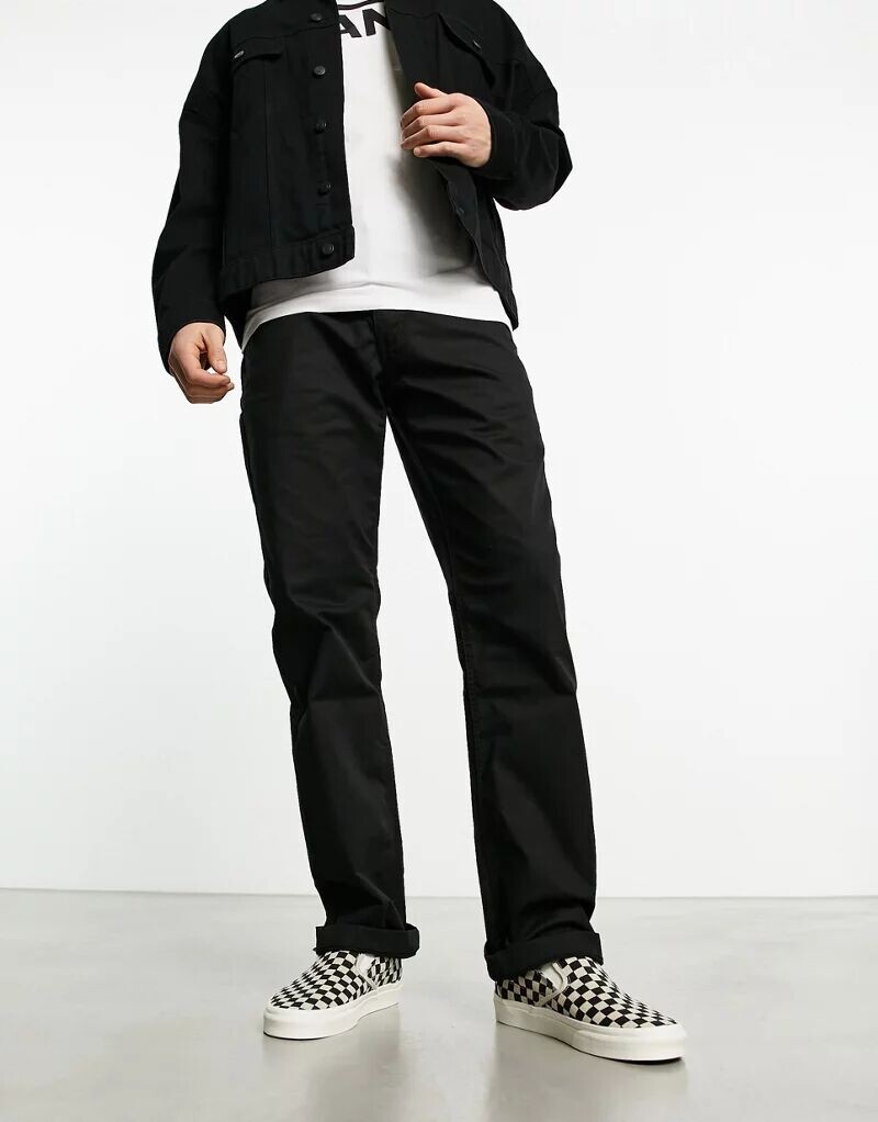 

Черные шорты чинос свободного кроя Vans Authentic