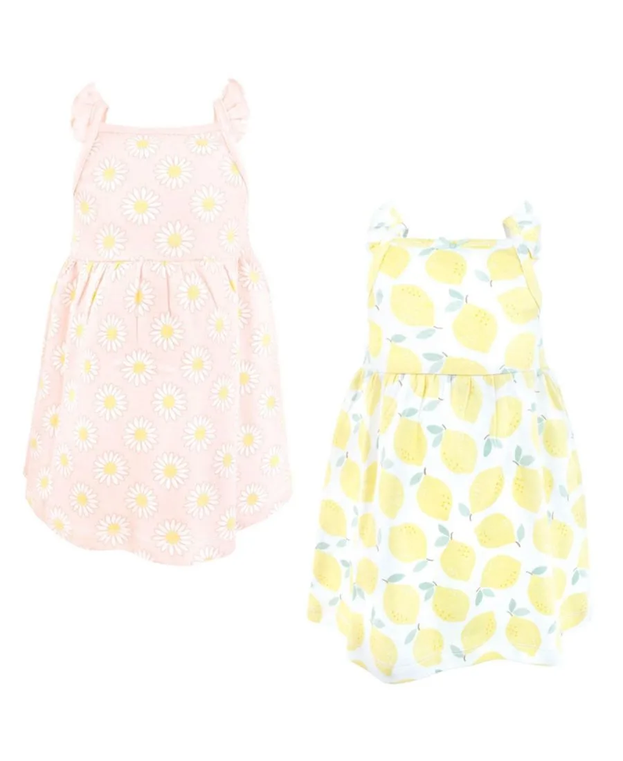 Комплект из 2 платьев без рукавов Hudson Baby, Lemon Daisy