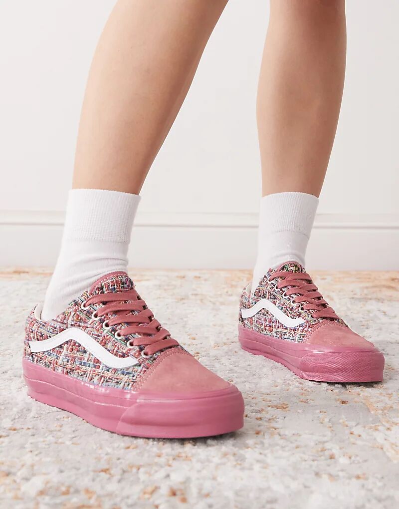 Кроссовки Vans Premium Old Skull розового цвета — фото 4