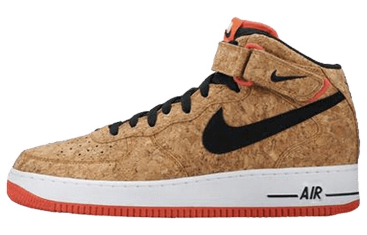 

Кроссовки Nike Air Force 1 Mid Cork, Коричневый, Кроссовки Nike Air Force 1 Mid Cork