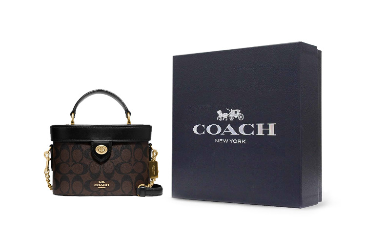 

COACH Сумка кроссбоди Kay 20 малая коричнево-черная