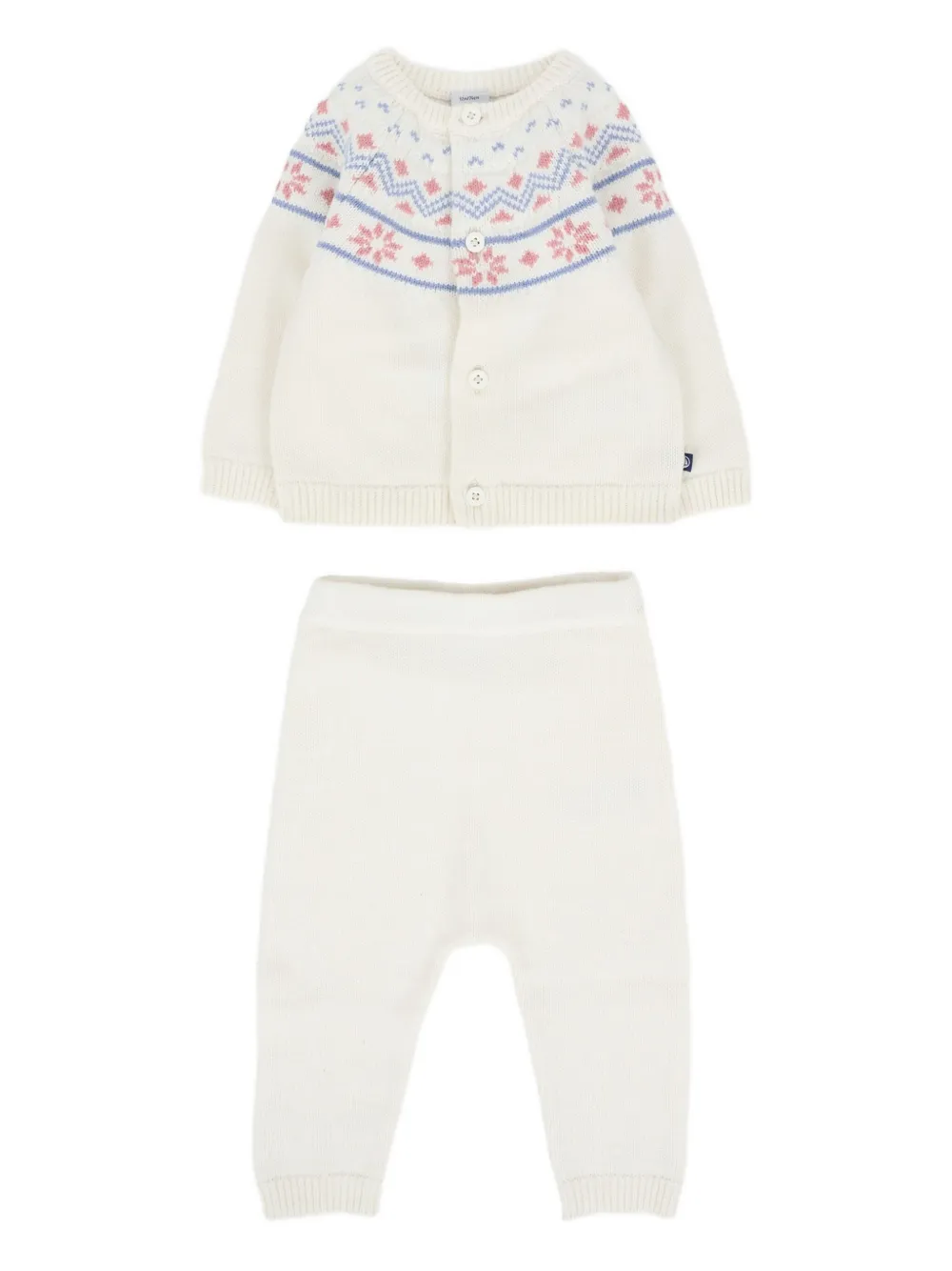 

Комплект из топа и брюк с узором Petit Bateau, нейтральный