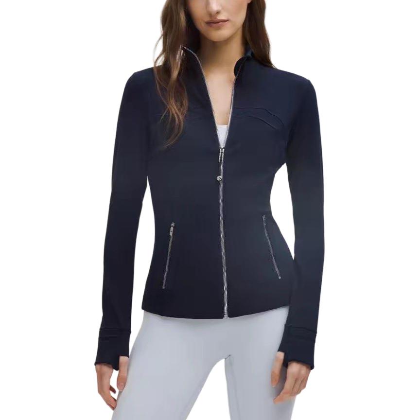 

Женское пальто для йоги Lululemon, marine синий/серебряный pull/pocket серебряный pull/trnv/mrrs/mrrs