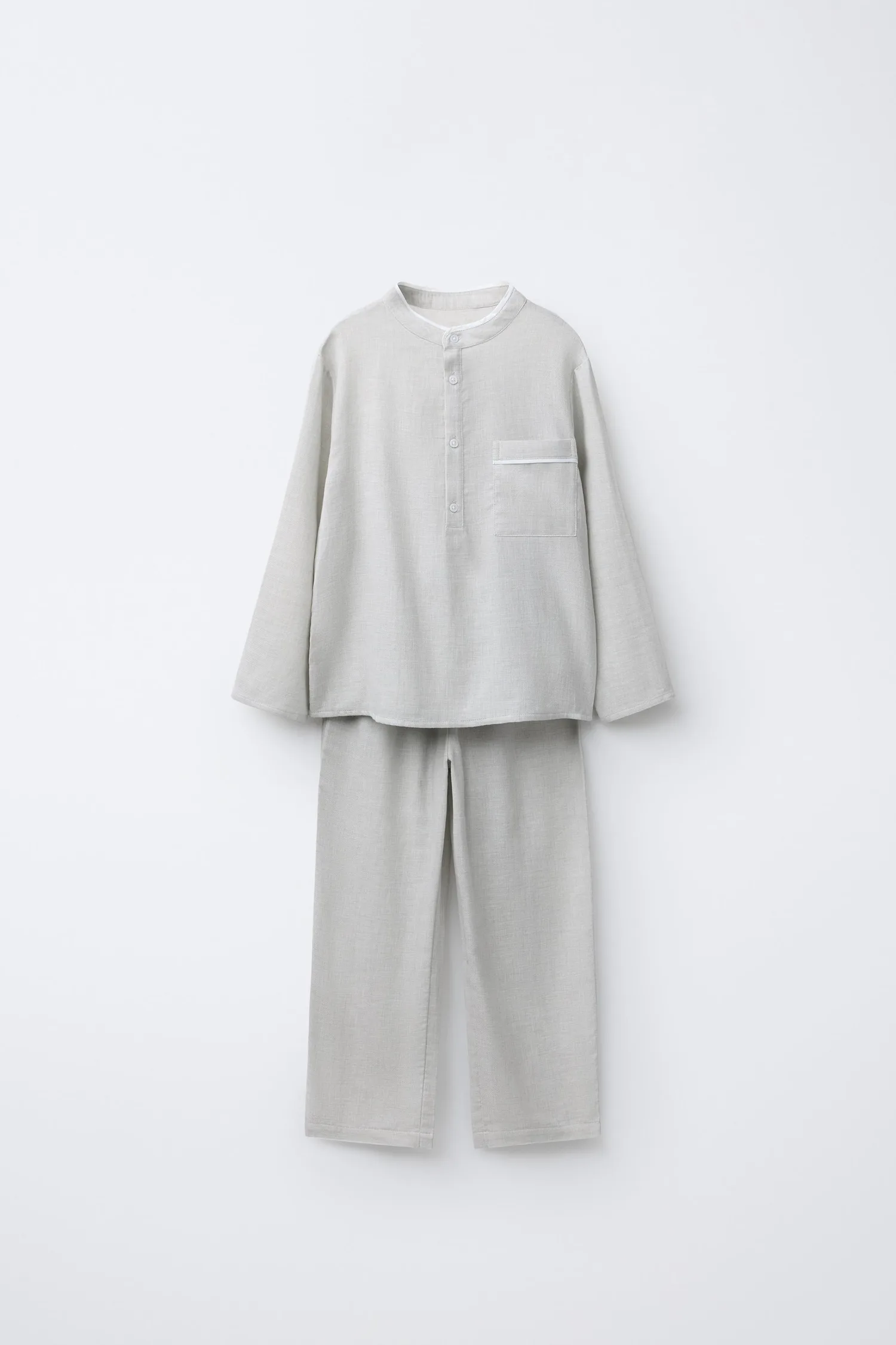 2-6 лет / пижамная рубашка henley Zara, серый