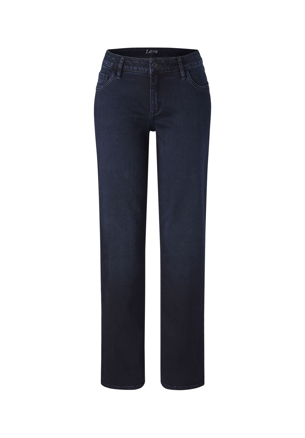 

Джинсы прямого кроя с пятью карманами и стрейчем LARA PADDOCK'S, цвет Blue / Black Used