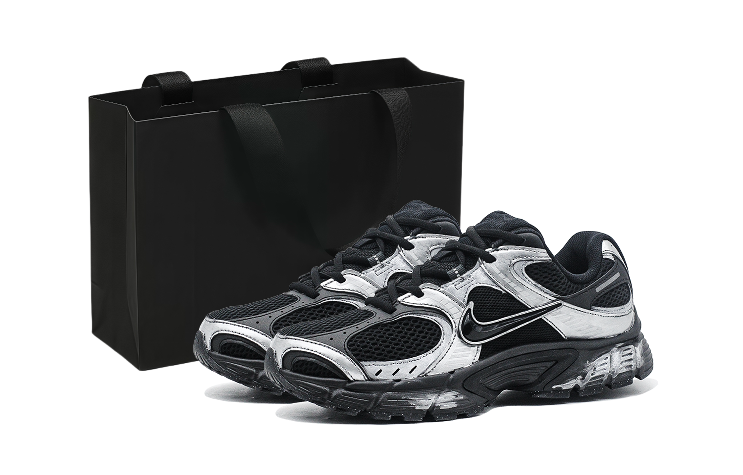 

V5 RNR амортизирующие и дышащие кроссовки low top для бега unisex Nike, серебро