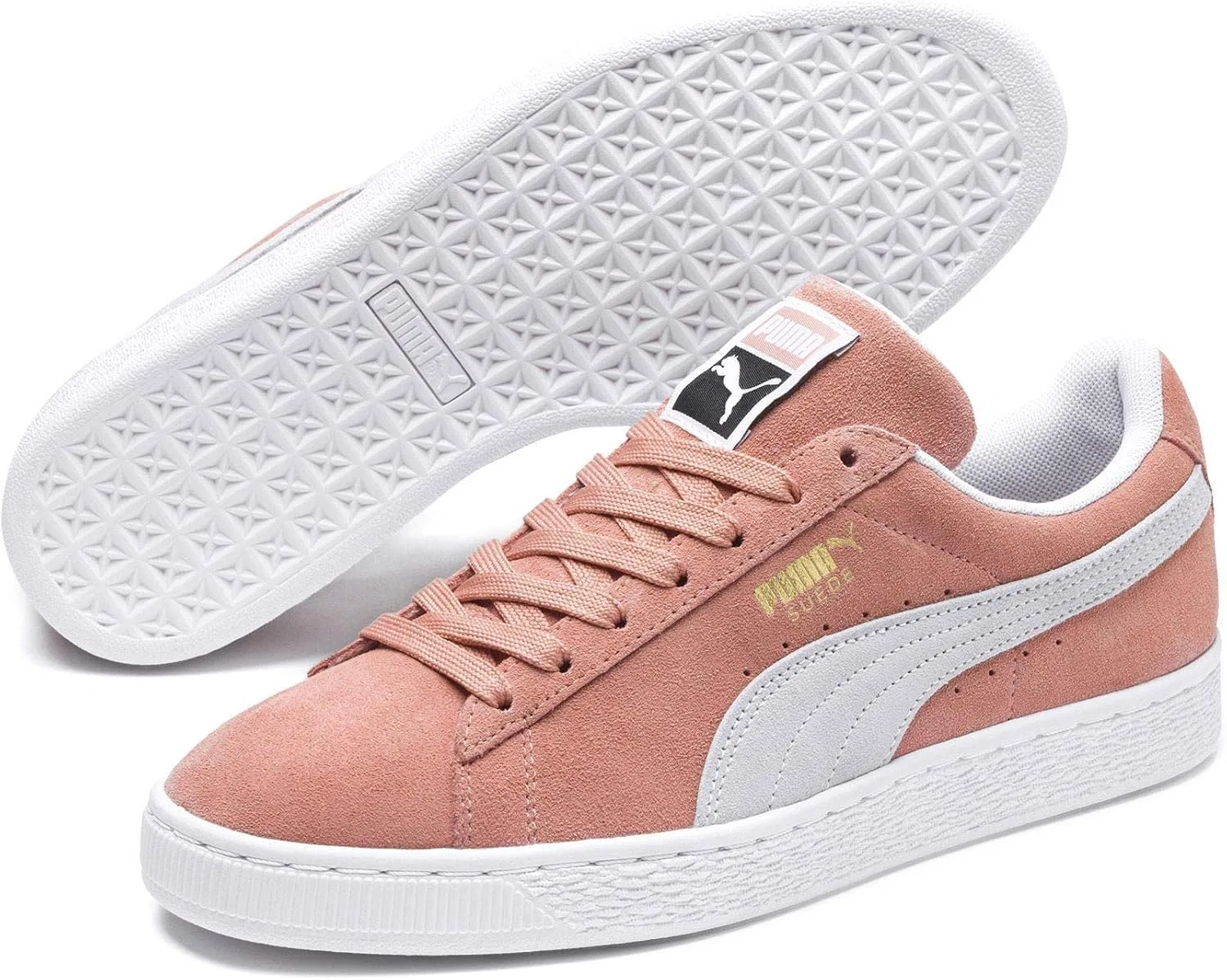 Мужские классические кроссовки Puma Castor из серой замши — фото 2