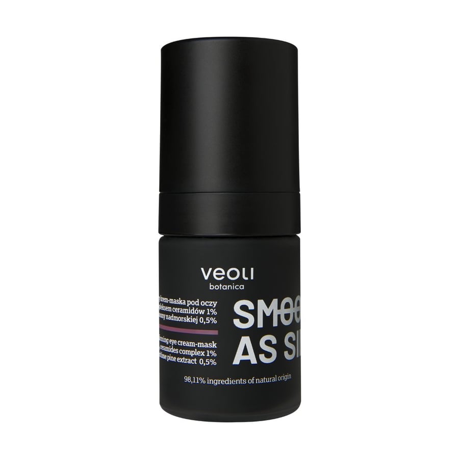 

Veoli Botanica, SMOOTH AS SILK, восстанавливающая и укрепляющая крем-маска для кожи вокруг глаз с трегалозой 5%, комплексом керамидов 1% и экстрактом приморской сосны 0,5%, 15 мл