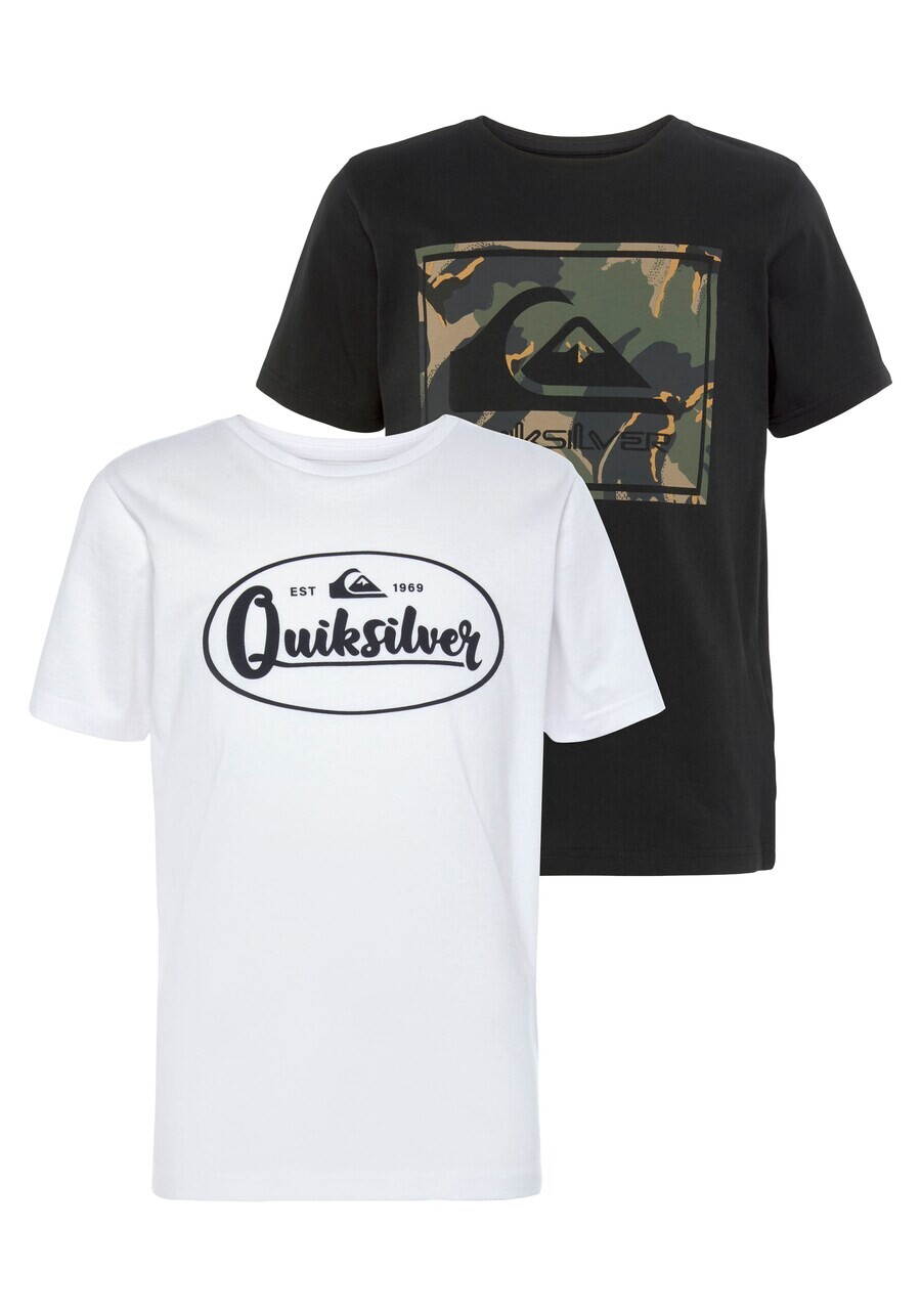 

Футболка QUIKSILVER, черный/белый