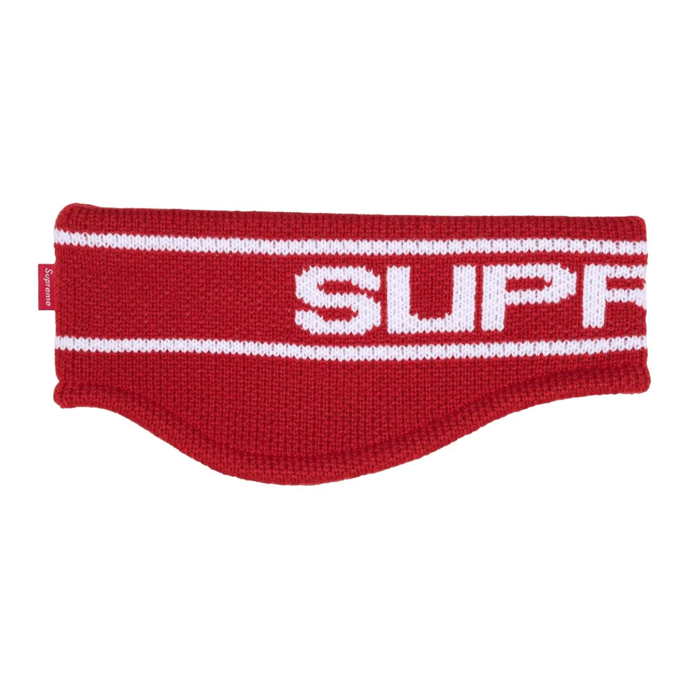 Повязка на голову с логотипом Supreme, красный
