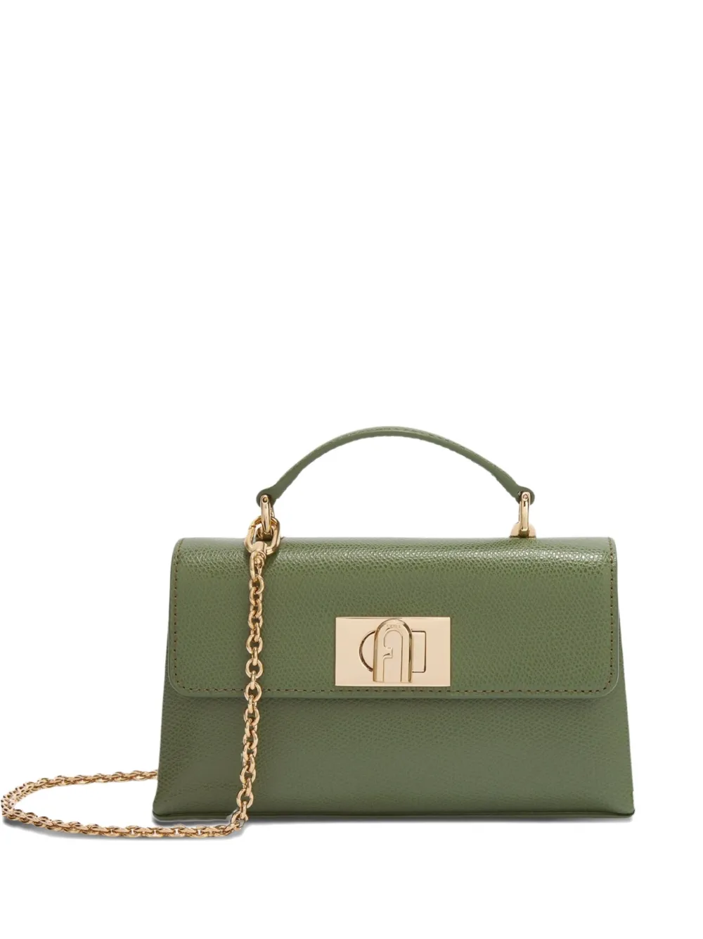 

Мини-сумка с клапаном на цепочке 1927 года Furla, зеленый