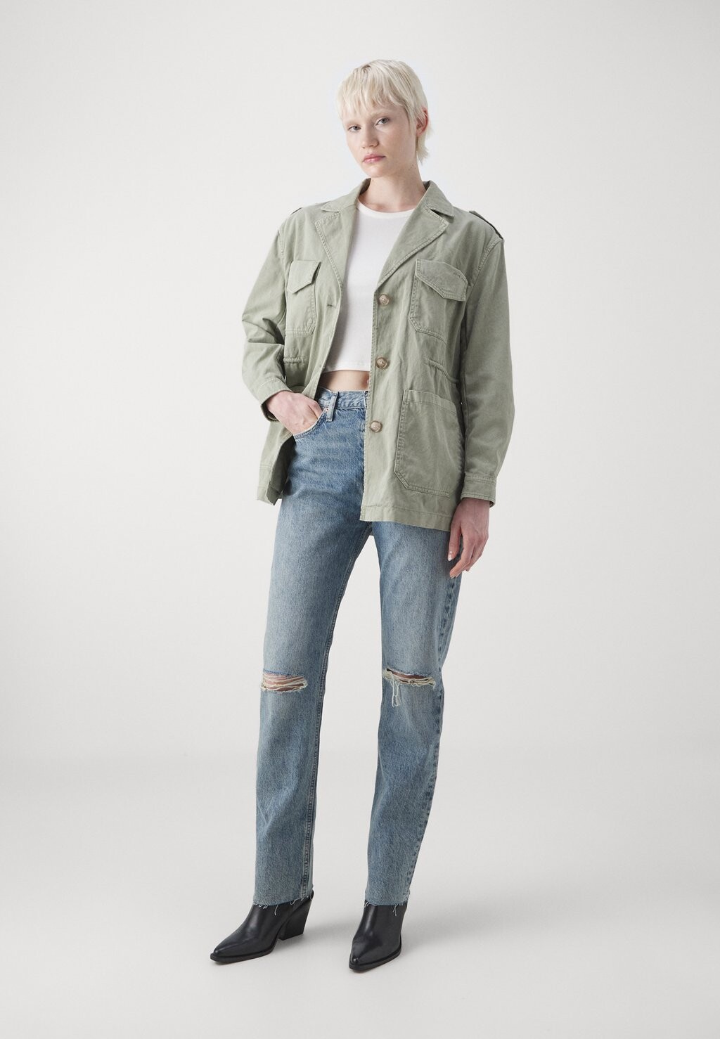 

Джинсы прямого кроя Straight Pepe Jeans, голубой деним