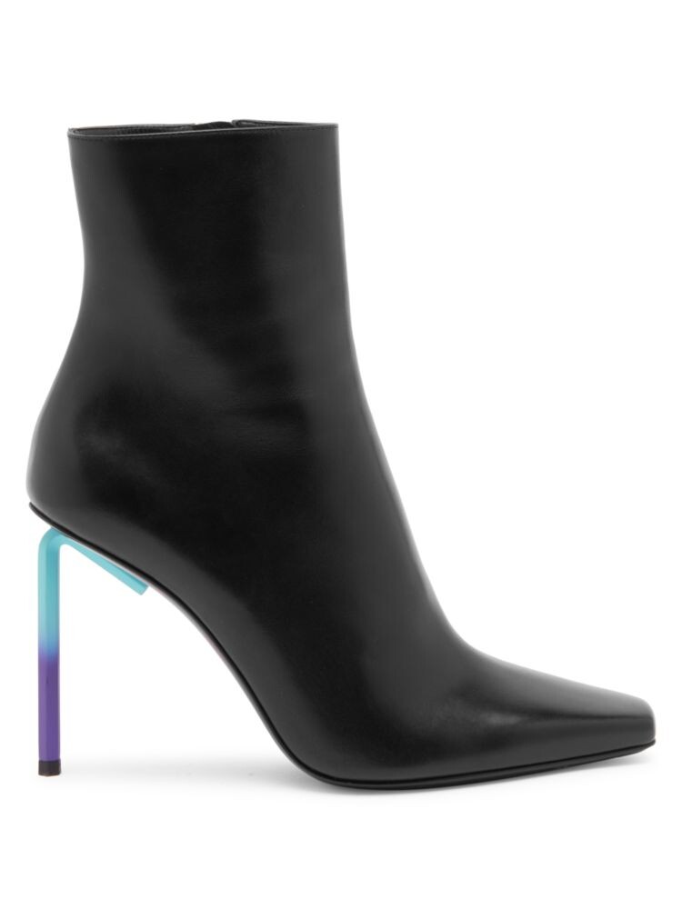 

Кожаные ботильоны Allen Off-White, цвет Black Blue