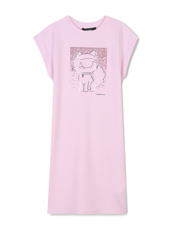

Платье на каждый день обычный крой Z30456 M Karl Lagerfeld Kids, розовый