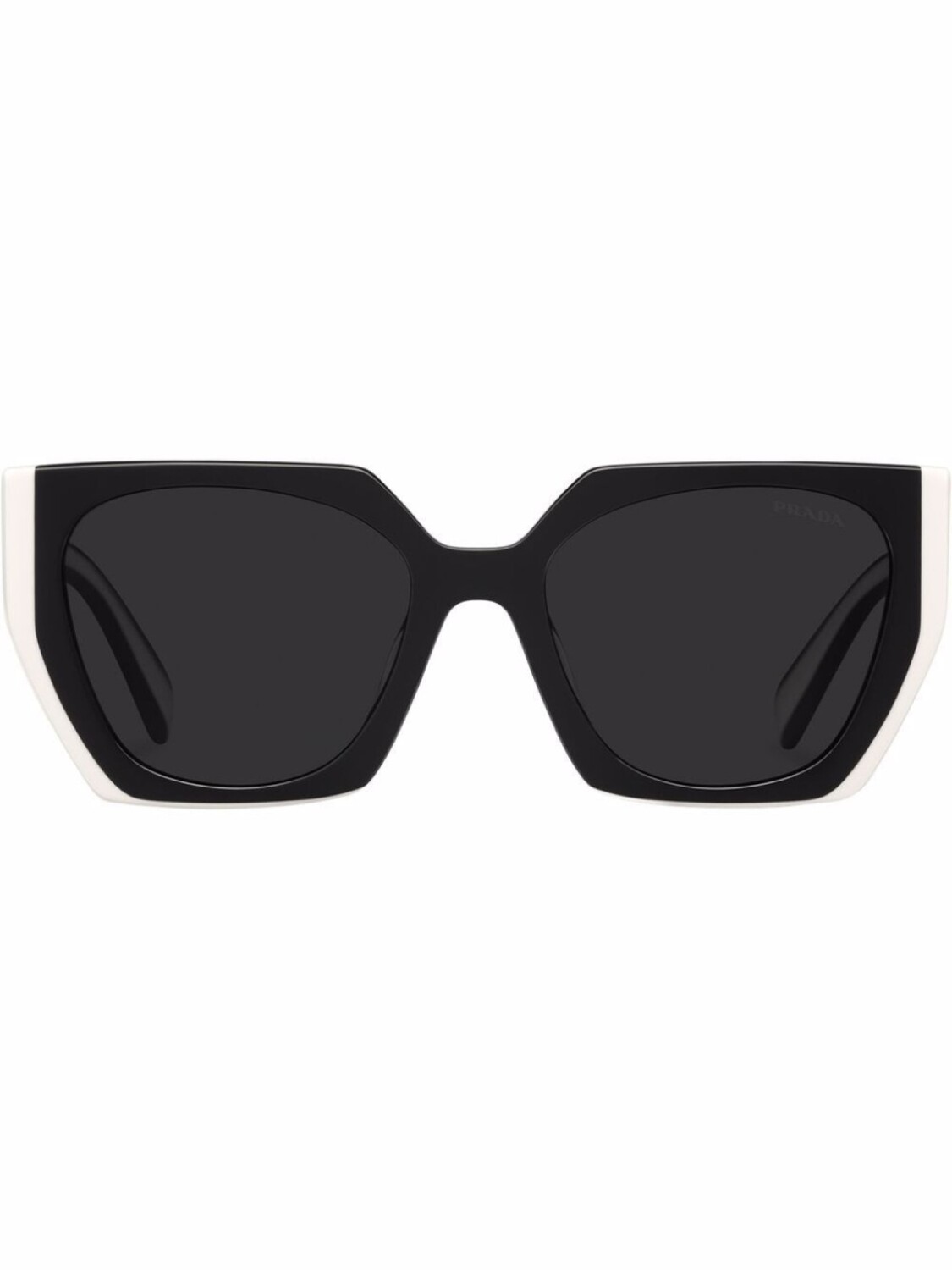 

Prada Eyewear солнцезащитные очки Collection в массивной оправе, серый