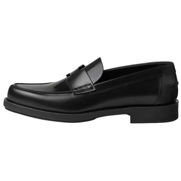 

HERMES Лоферы мужские черные